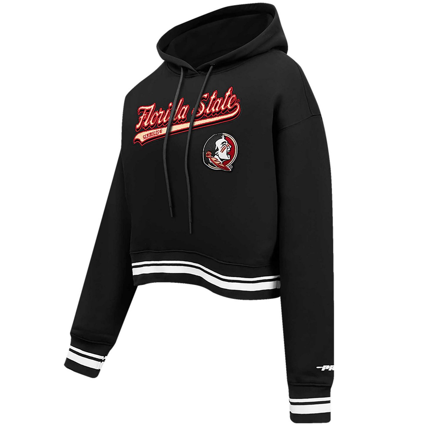 Pro Standard Florida State Seminoles Script Tail Fleece Cropped Pullover Hoodie - view number 2