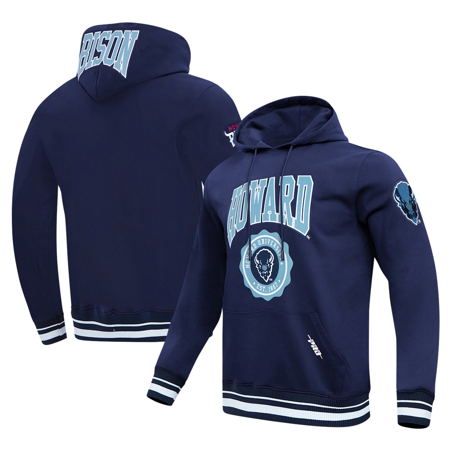 Pro Standard Howard Bison Crest Pullover Hoodie
