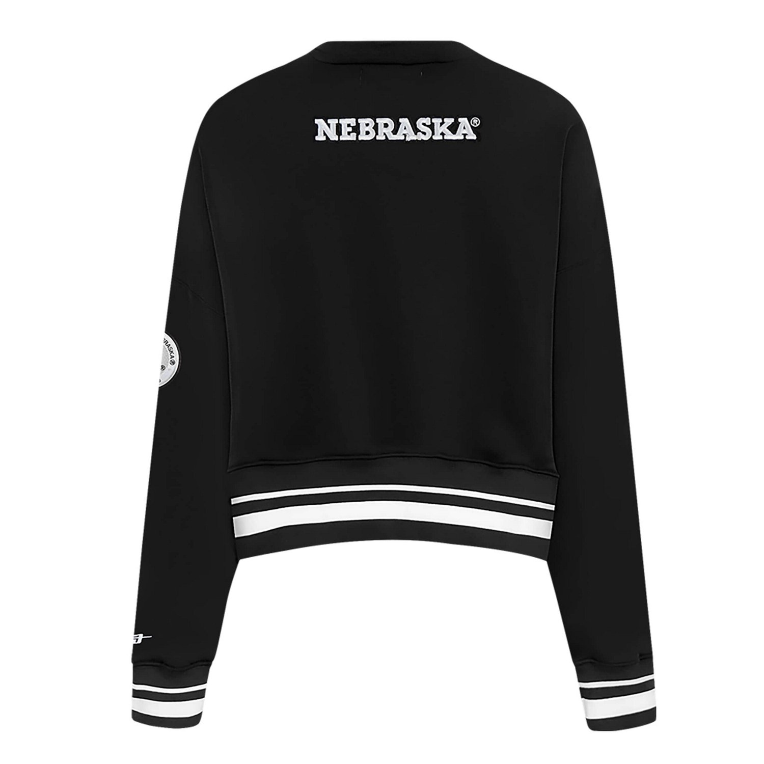 Pro Standard Nebraska Huskers Pearl Cropped Pullover Sweatshirt - view number 3