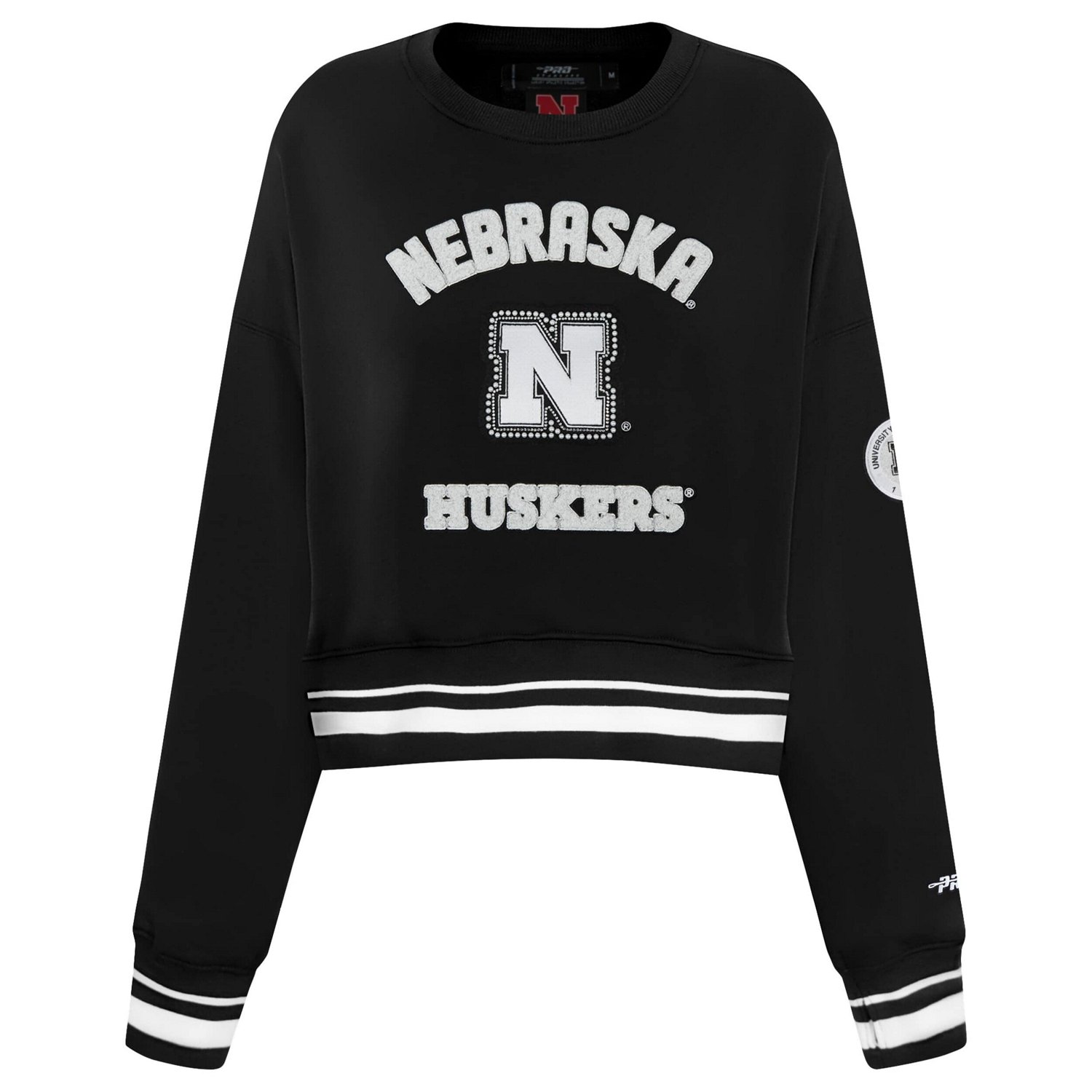Pro Standard Nebraska Huskers Pearl Cropped Pullover Sweatshirt - view number 2