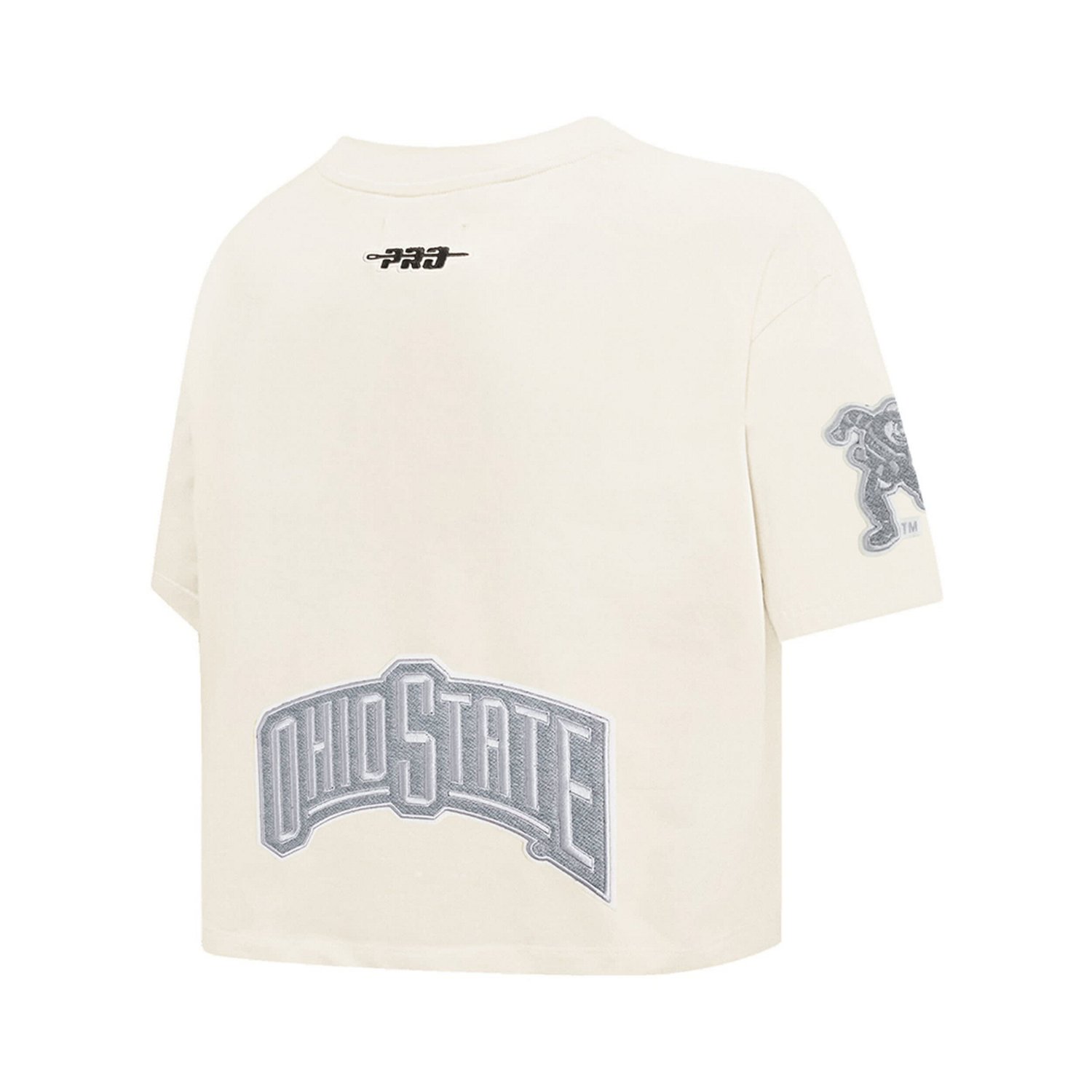 Pro Standard Ohio State Buckeyes Reverse French Terry Boxy Cropped T-Shirt - view number 4