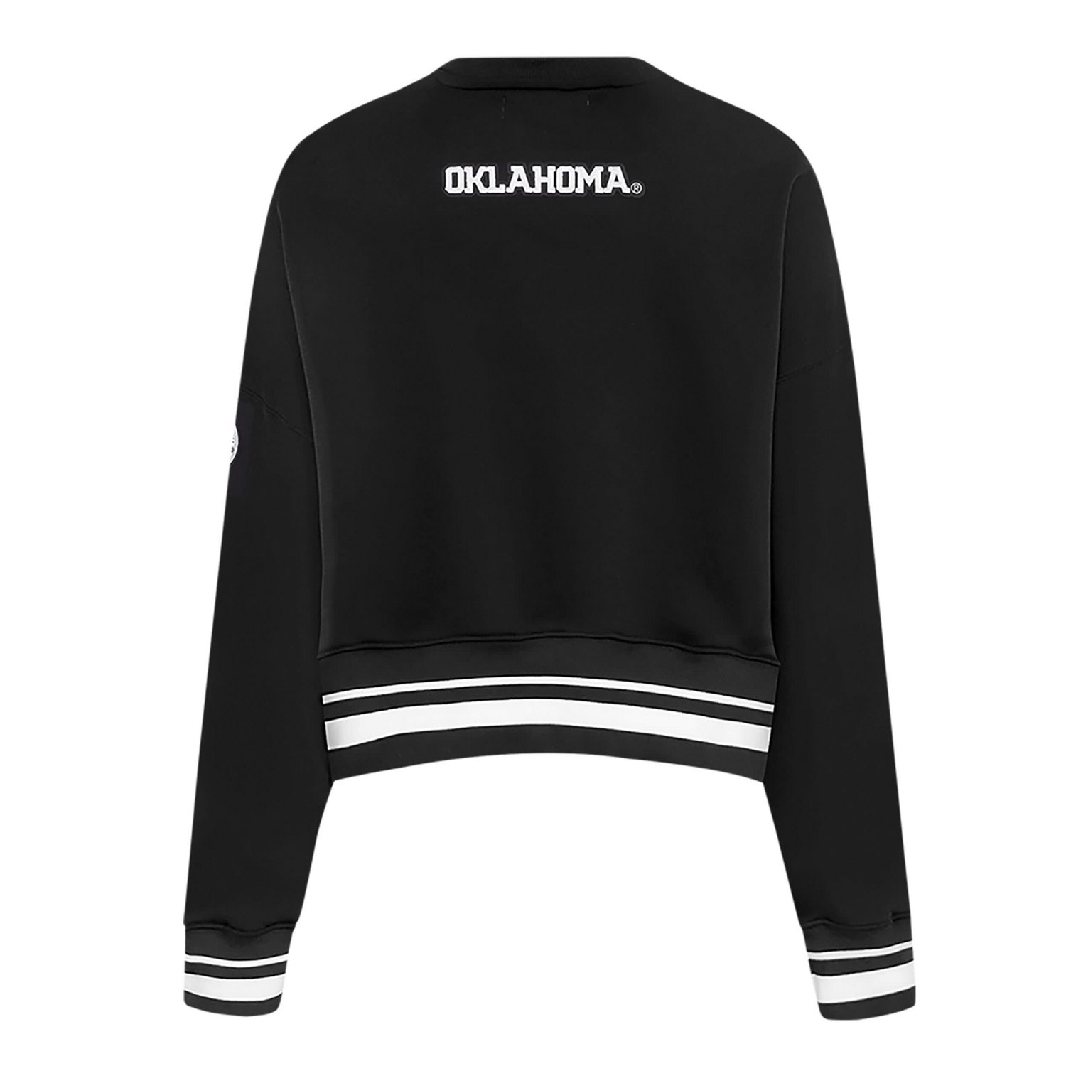 Pro Standard Oklahoma Sooners Pearl Cropped Pullover Sweatshirt - view number 3
