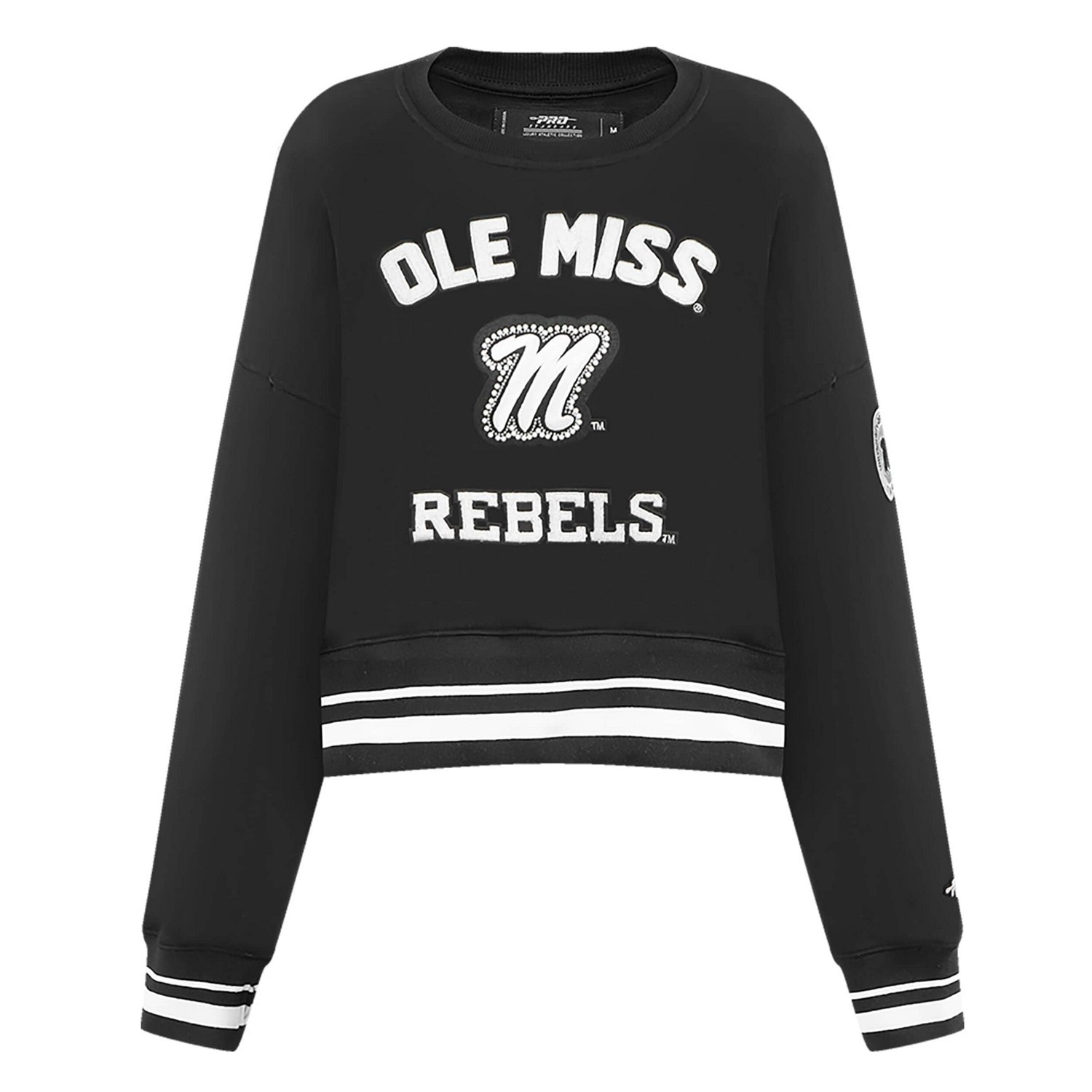 Pro Standard Ole Miss Rebels Pearl Cropped Pullover Sweatshirt - view number 2
