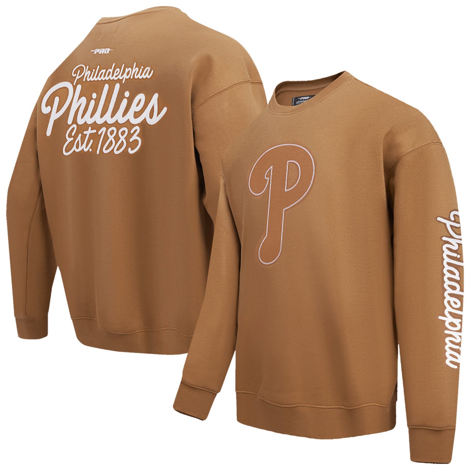 Pro Standard Philadelphia Phillies Paint The City Dropped Shoulder Pullover Sweatshirt
