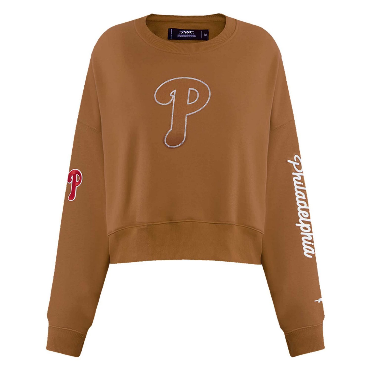 Pro Standard Philadelphia Phillies Paint The City Pullover Cropped Sweatshirt