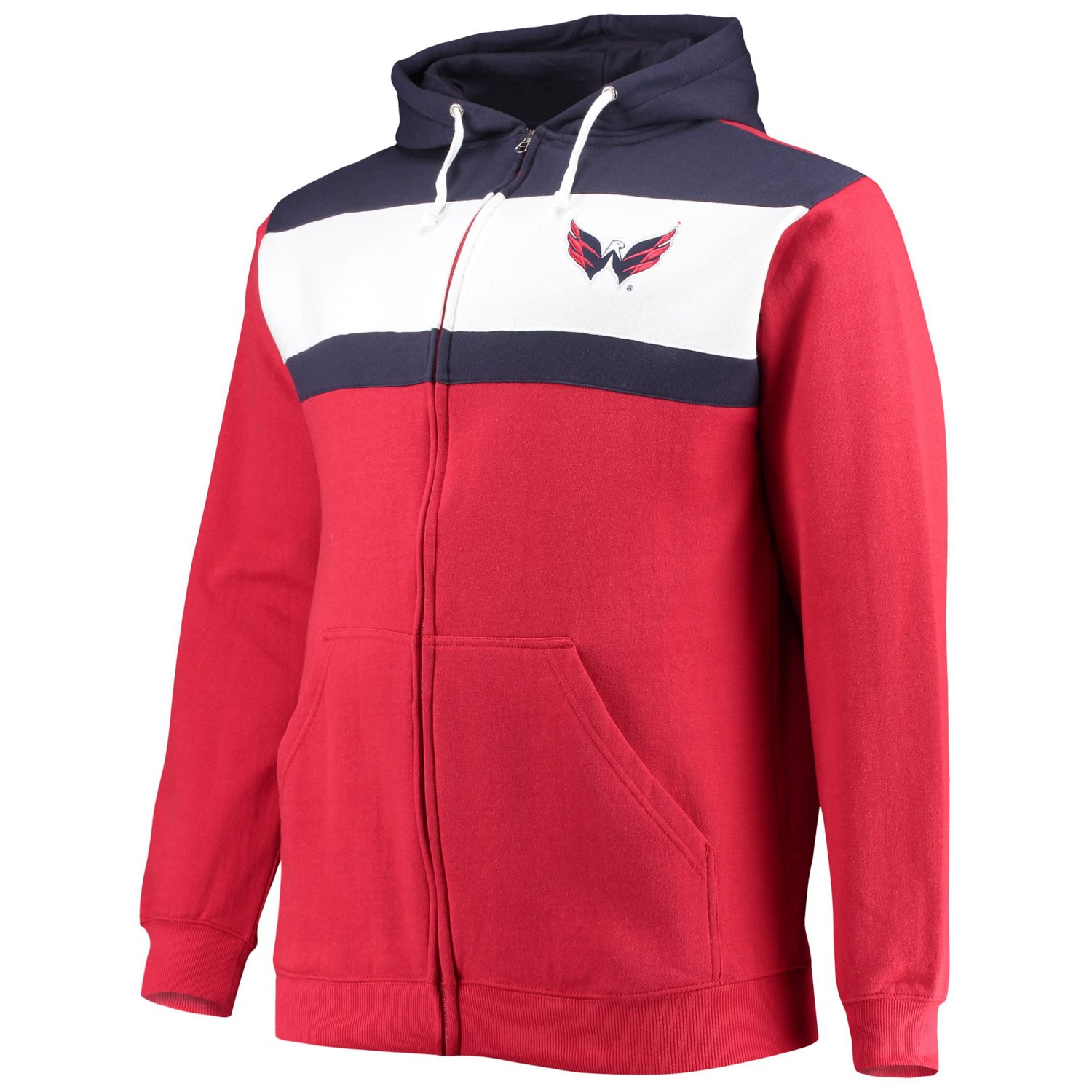 Profile Alexander Ovechkin Washington Capitals Big  Tall Colorblock Full-Zip Hoodie - view number 2