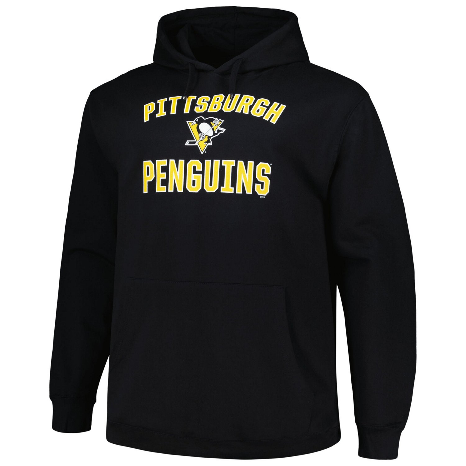 Profile Pittsburgh Penguins Big  Tall Arch Over Logo Pullover Hoodie - view number 2