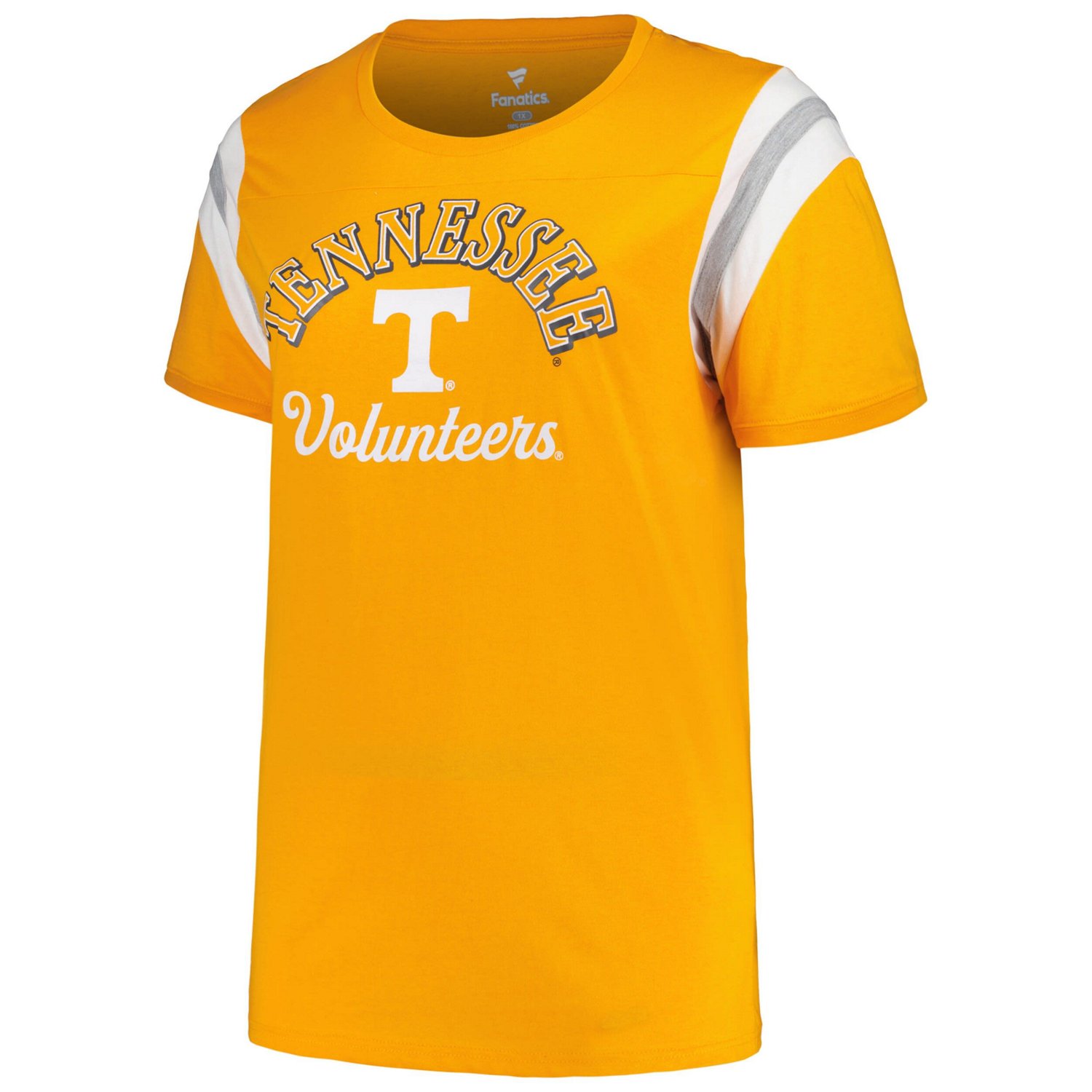 Profile Tennessee Tennessee Volunteers Plus Size Striped Tailgate Scoop Neck T-Shirt - view number 2