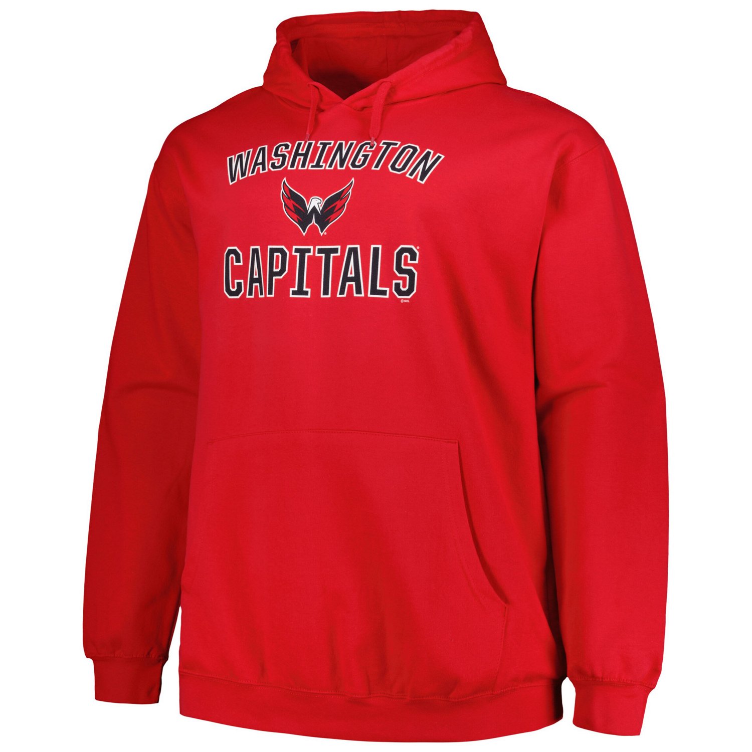 Profile Washington Capitals Big  Tall Arch Over Logo Pullover Hoodie - view number 2