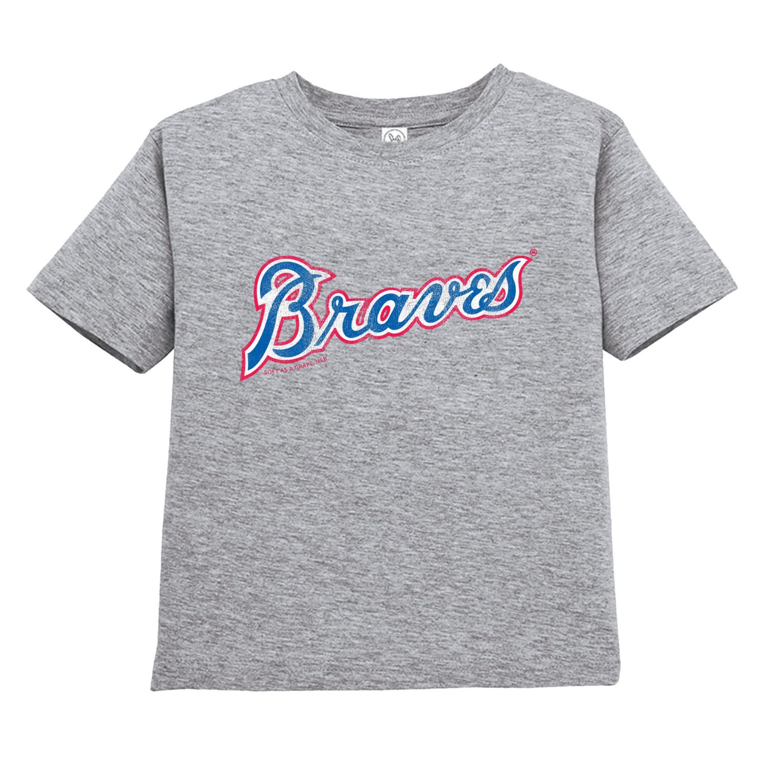 Soft as a Grape Gray Atlanta Braves Cooperstown Collection Two-Pack T-Shirt Set