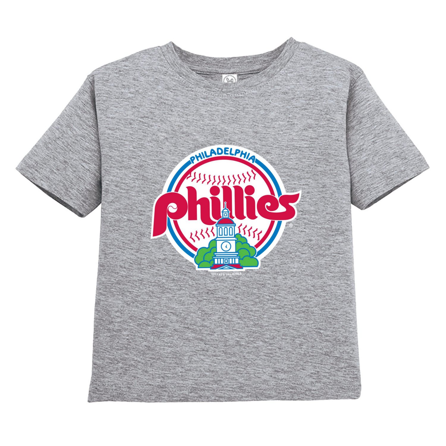 Soft as a Grape Gray Philadelphia Phillies Cooperstown Collection Two-Pack T-Shirt Set - view number 2