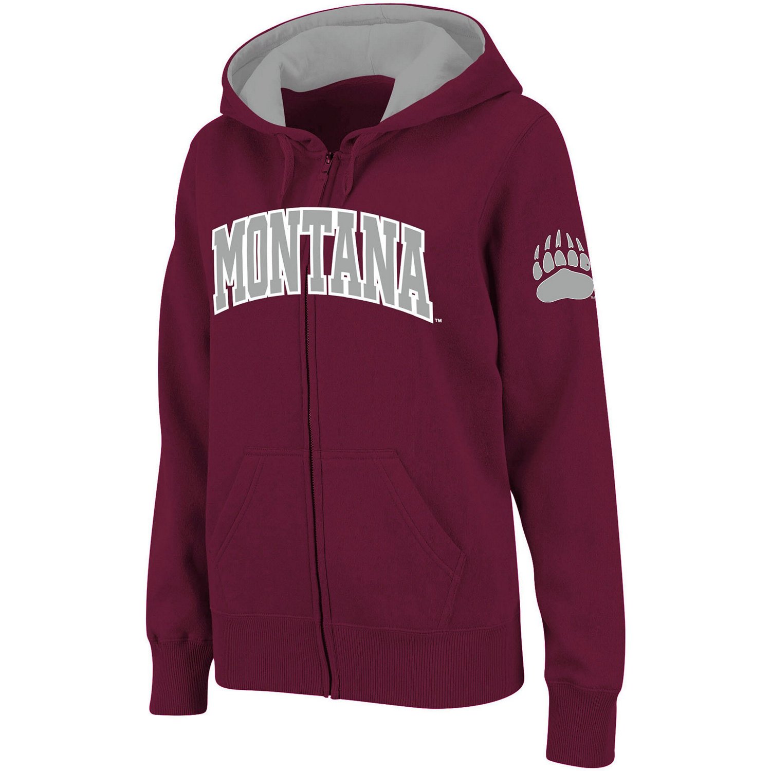 Stadium Athletic Montana Grizzlies Arched Name Full-Zip Hoodie