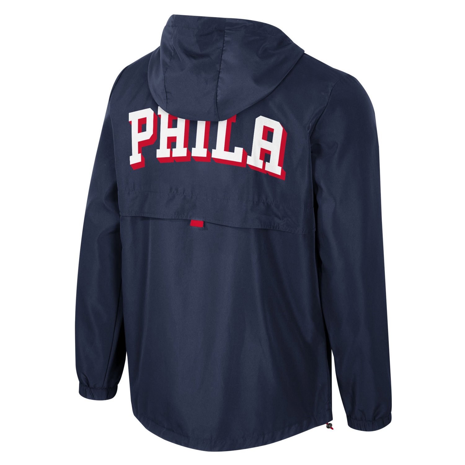Stadium Essentials Adults' Philadelphia 76ers Compete 1/4 Zip Windbreaker Jacket