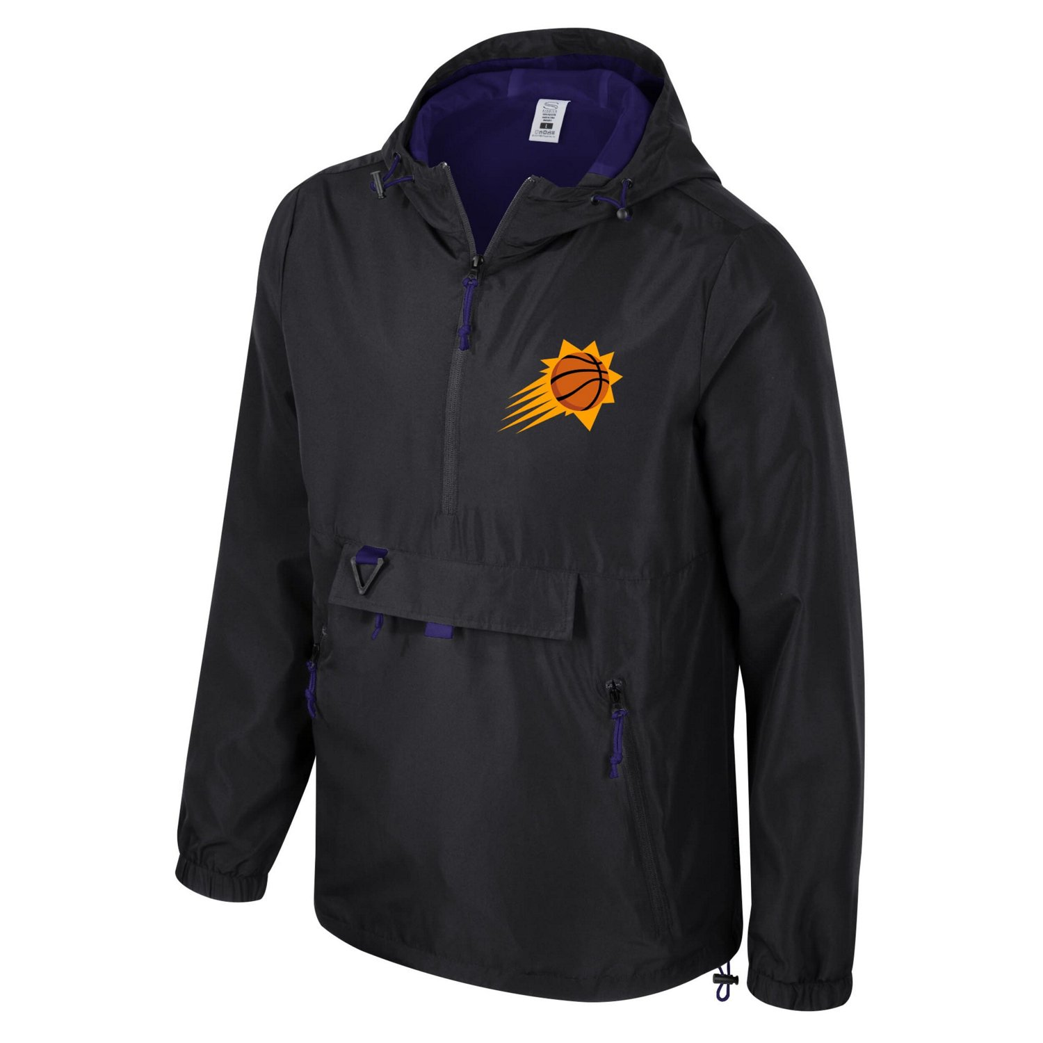 Stadium Essentials Adults' Phoenix Suns Compete 1/4 Zip Windbreaker Jacket - view number 2