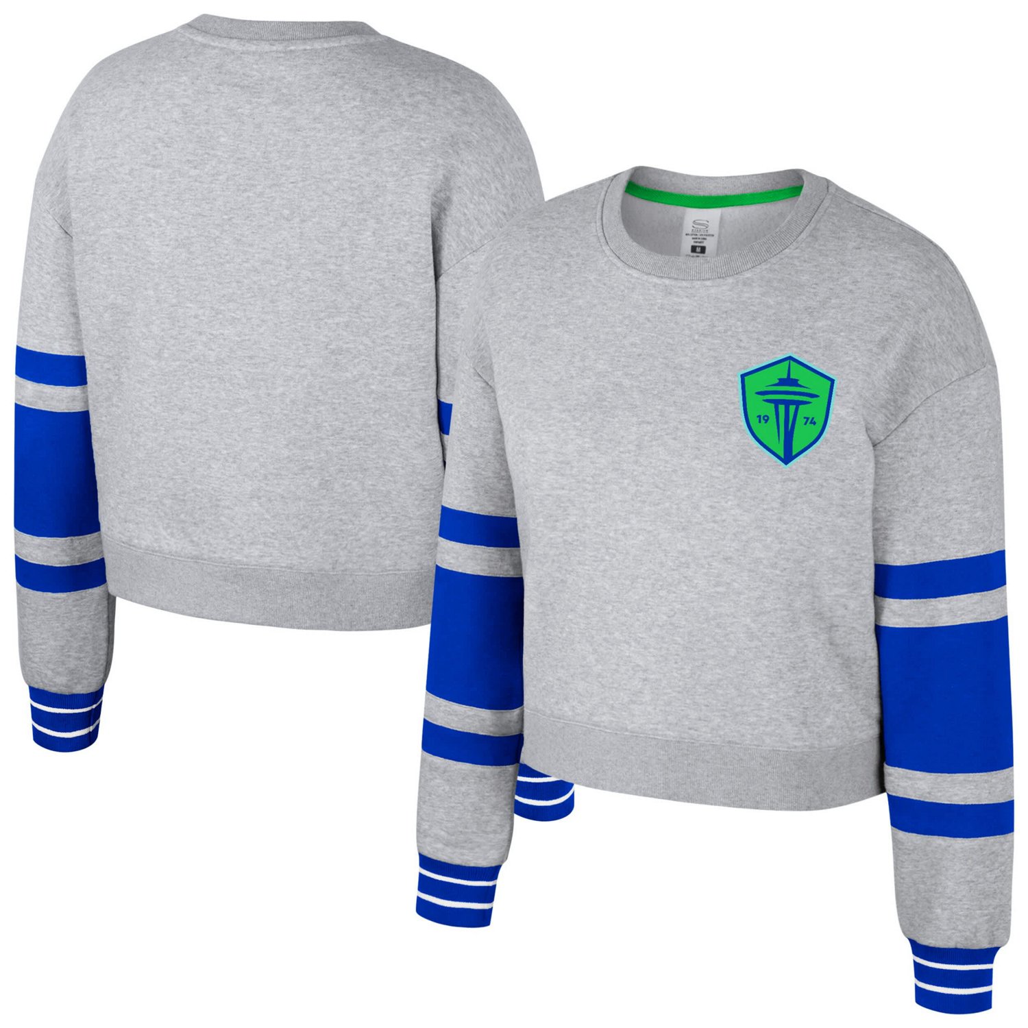Stadium Essentials Seattle Sounders FC Scrimmage Cropped Pullover Sweatshirt - view number 1