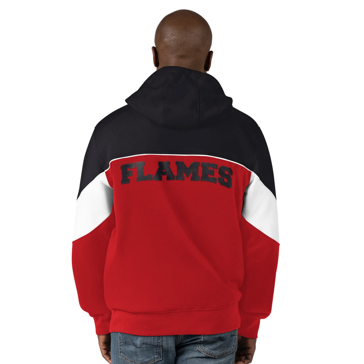 Starter Black Calgary Flames Power Forward Full-Zip Hoodie                                                                       - view number 2