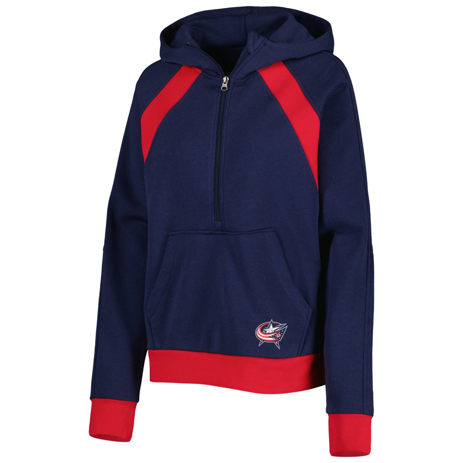 Starter Columbus Blue Jackets Wishbone Half-Zip Hoodie                                                                           - view number 2