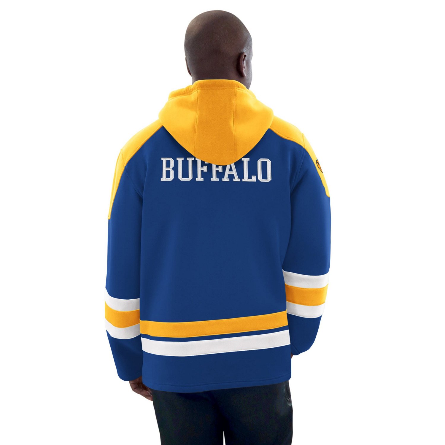 Starter Gold Buffalo Sabres Hockey Pullover Hoodie                                                                               - view number 2