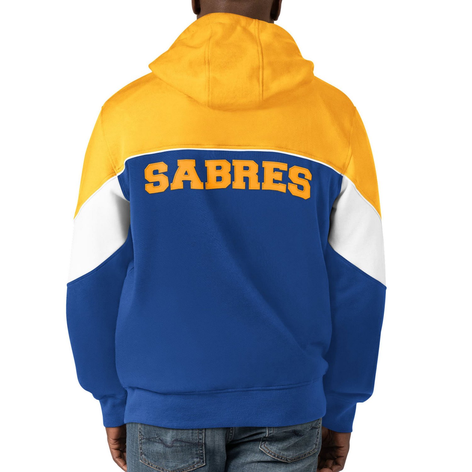 Starter Gold Buffalo Sabres Power Forward Full-Zip Hoodie