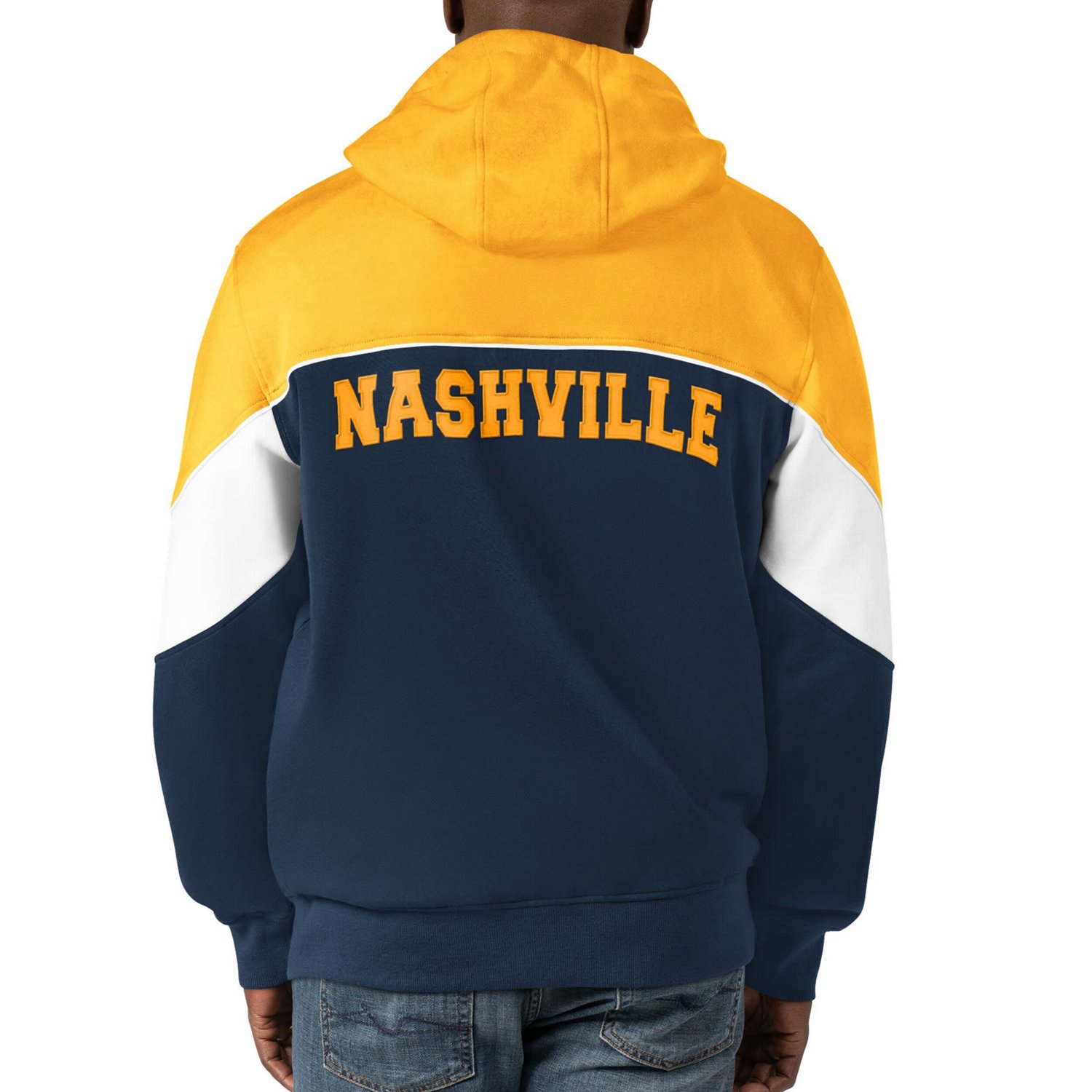 Starter Gold Nashville Predators Power Forward Full-Zip Hoodie                                                                   - view number 2