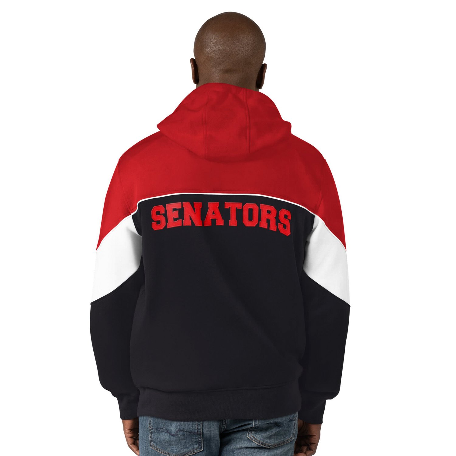 Starter Red Ottawa Senators Power Forward Full-Zip Hoodie                                                                        - view number 2