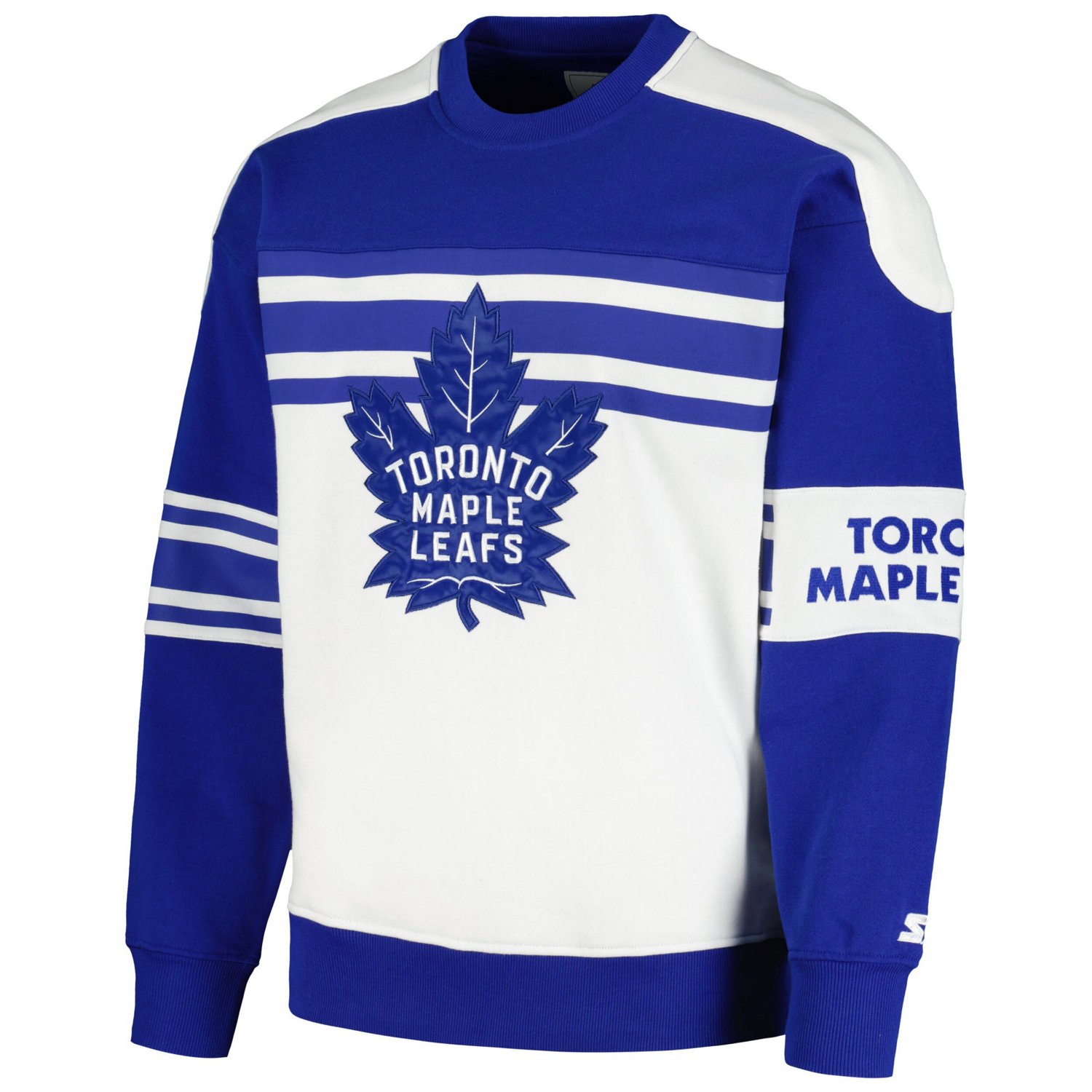 Starter Toronto Maple Leafs Defense Fleece Crewneck Pullover Sweatshirt - view number 2