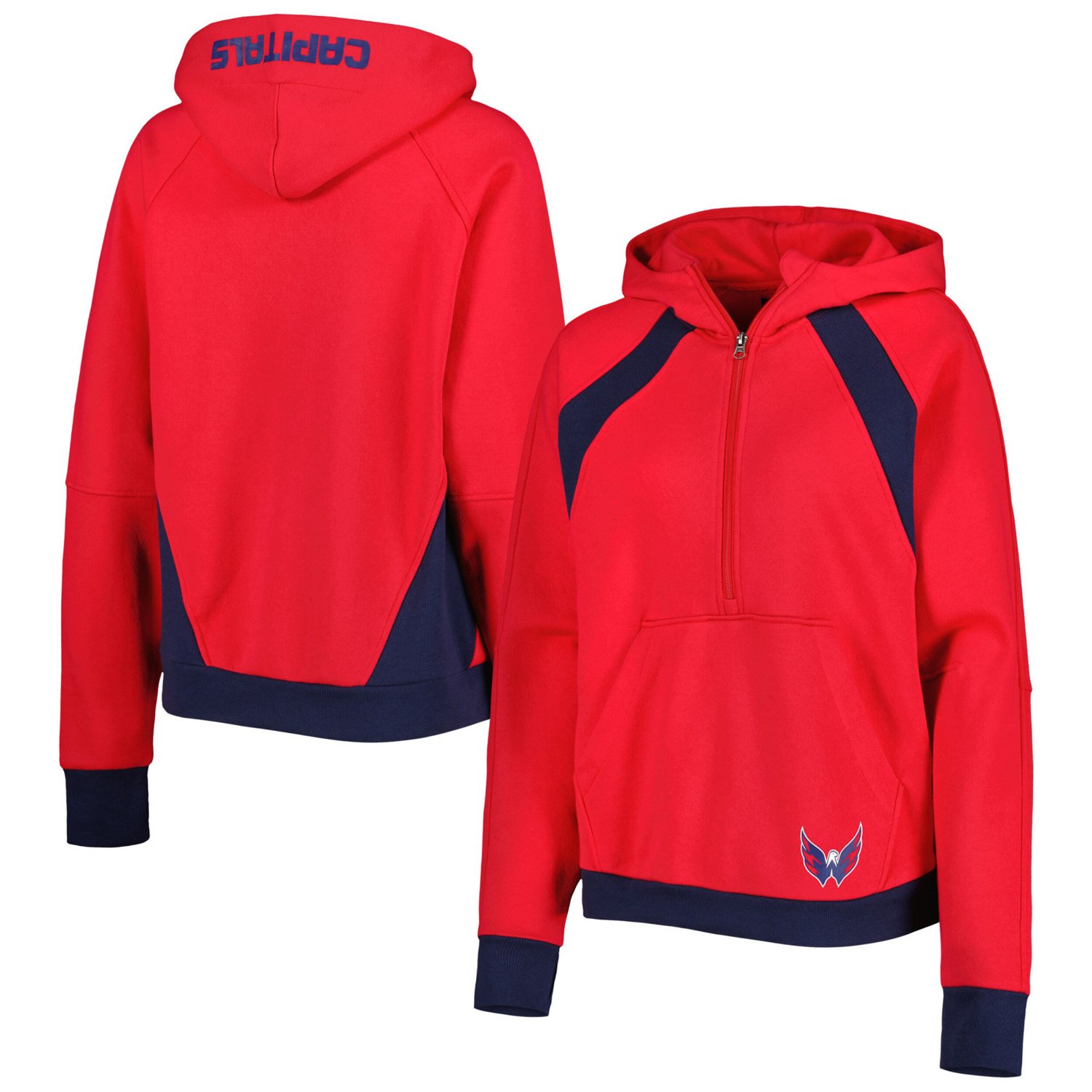 Starter Washington Capitals Wishbone Half-Zip Hoodie