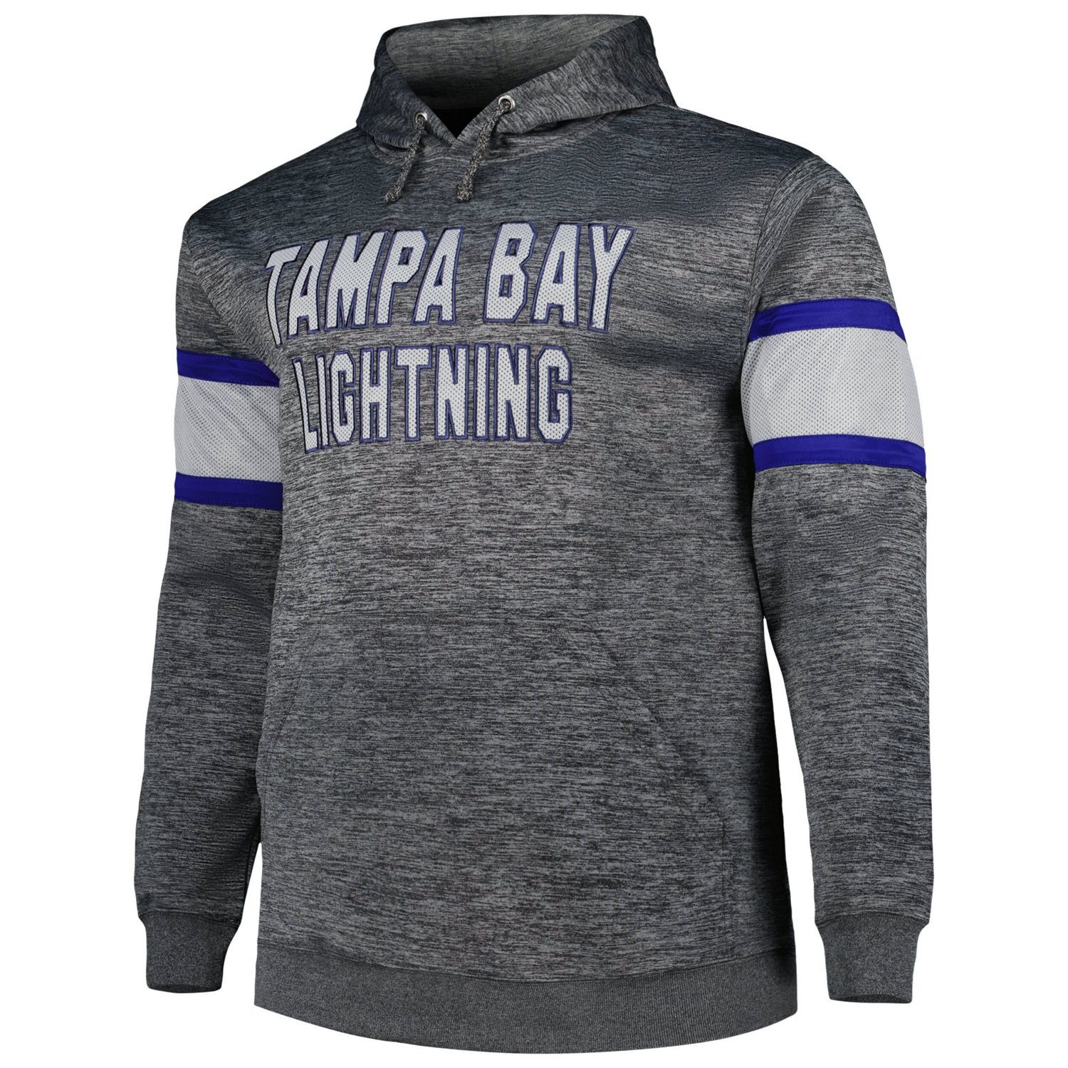 Tampa Bay Lightning Big  Tall Stripe Pullover Hoodie - view number 2