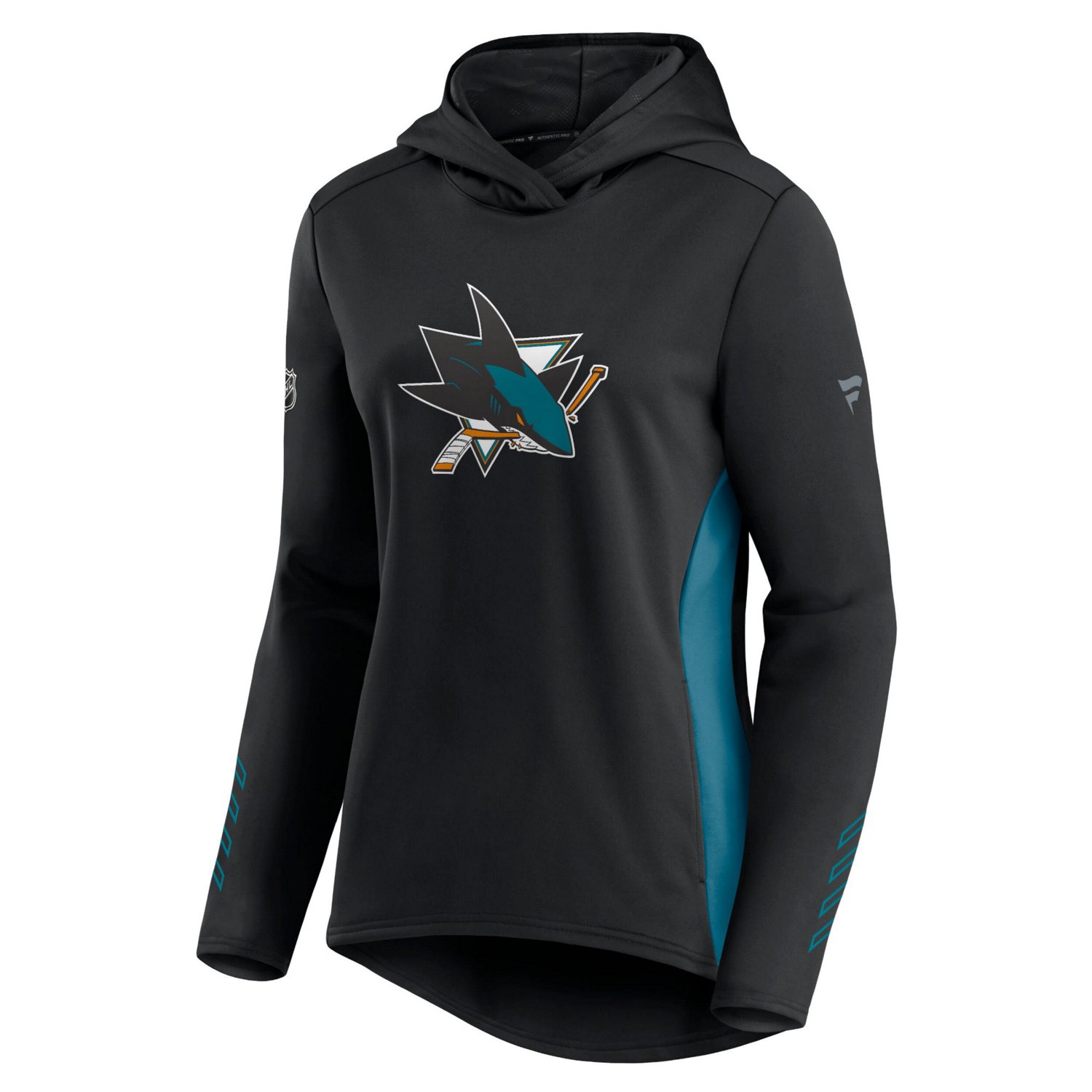 /Teal San Jose Sharks Authentic Pro Locker Room Pullover Hoodie                                                                  - view number 2