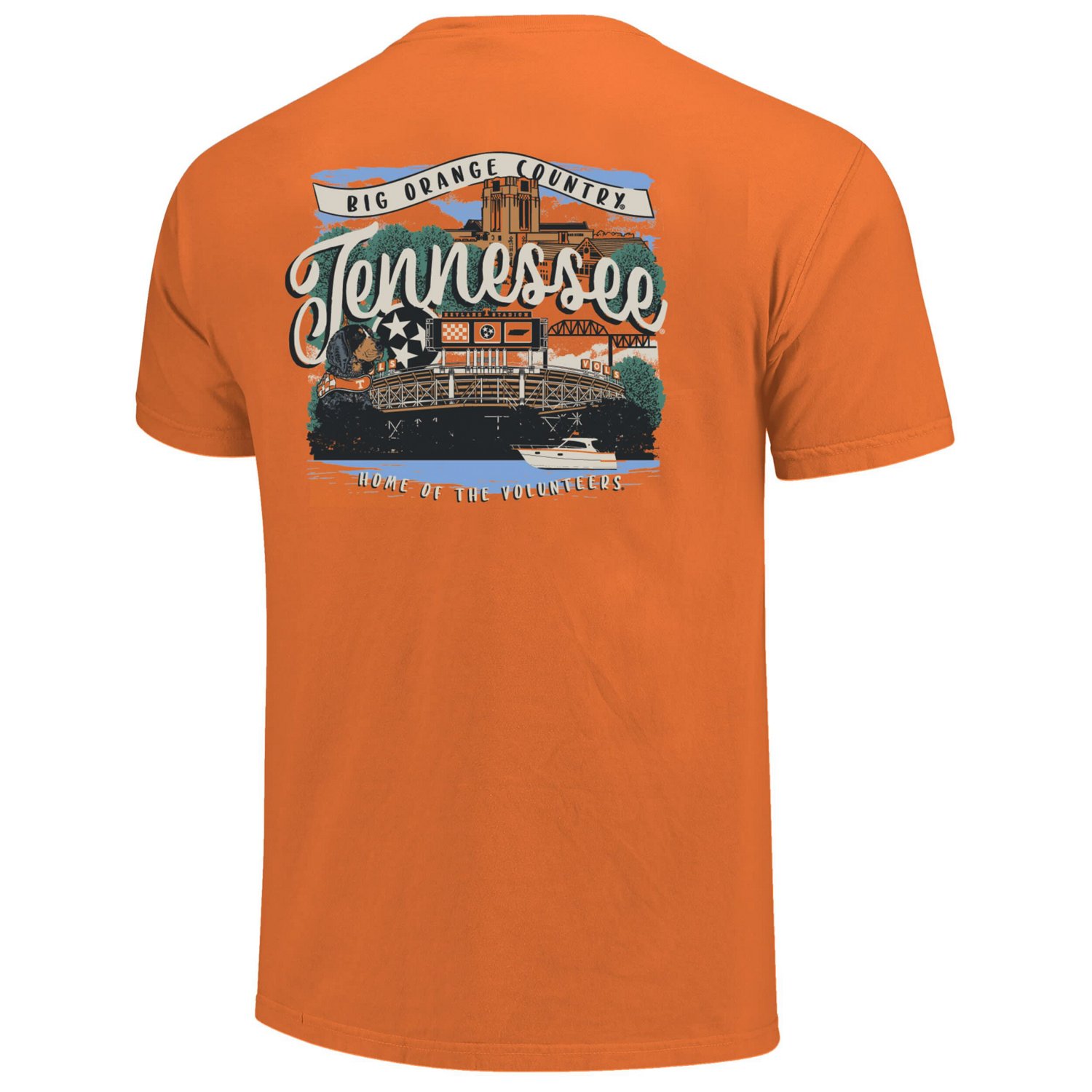 Tennessee Tennessee Volunteers Comfort Colors Campus Scene Drawing Script T-Shirt - view number 3