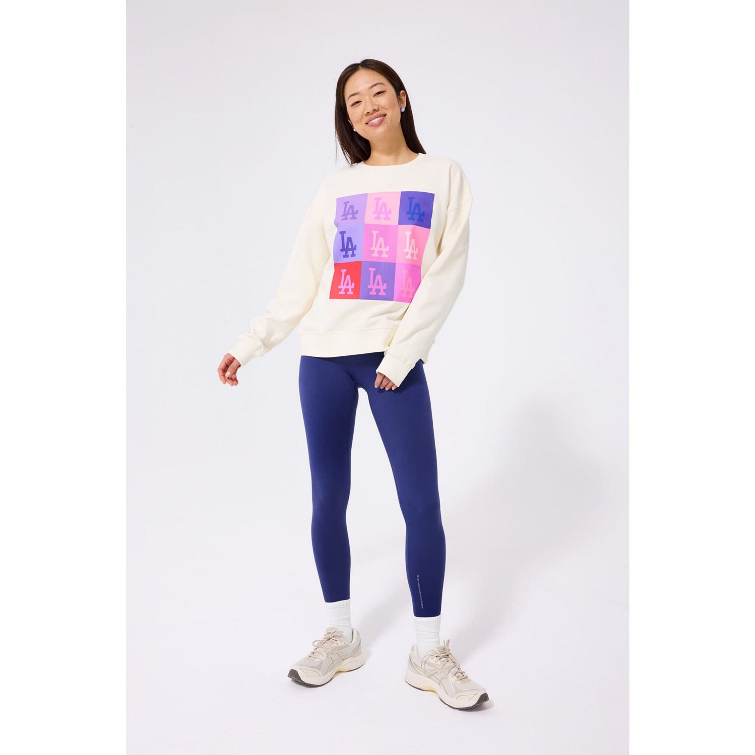 Terez Los Angeles Dodgers Technicolor Oversized Pullover Sweatshirt - view number 4