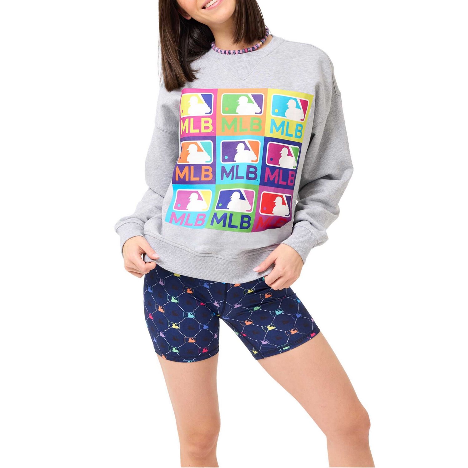 Terez MLB Classic Oversized Pullover Sweatshirt