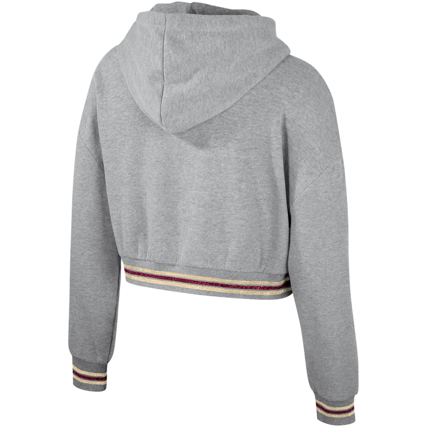 The Wild Collective Florida State Seminoles Cropped Shimmer Pullover Hoodie
