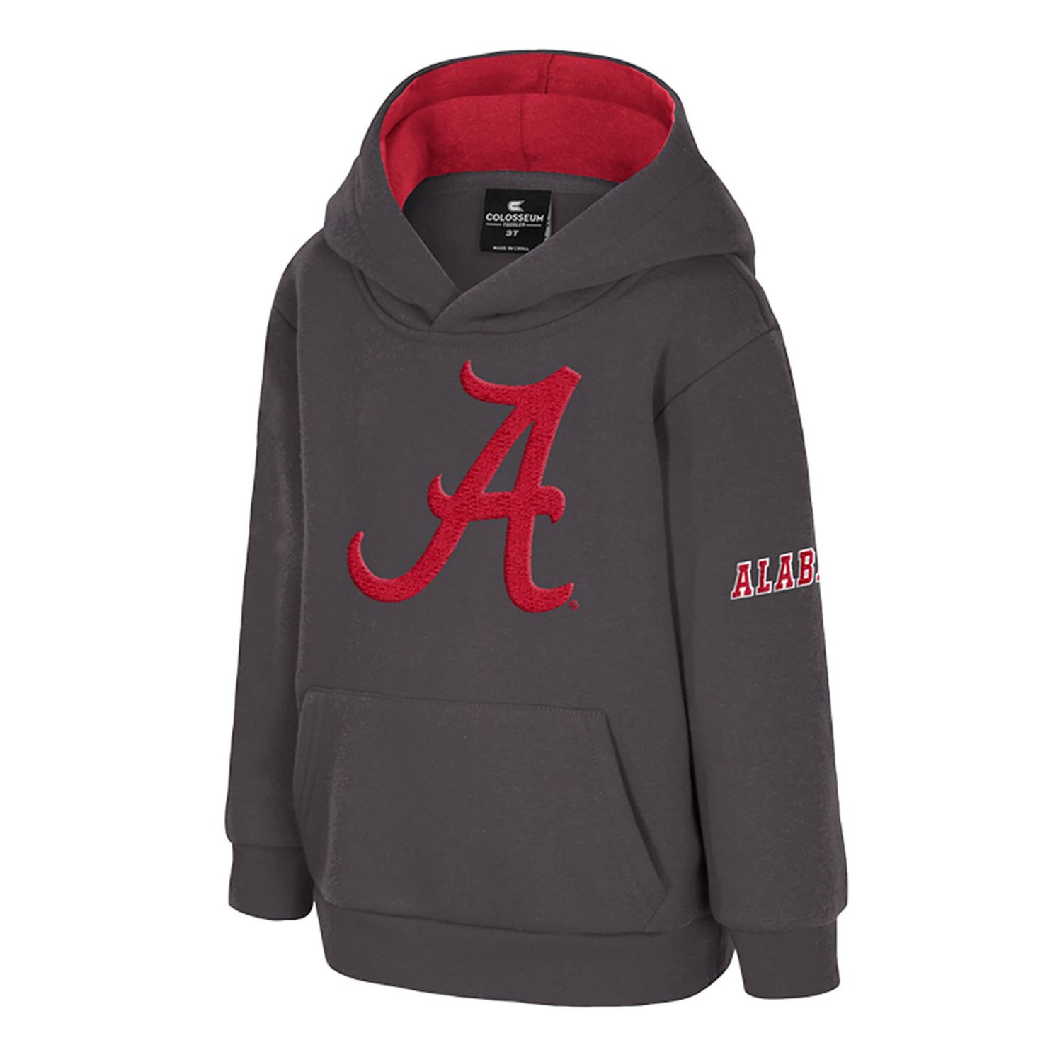 Toddler Colosseum Alabama Crimson Tide Big Logo Volume Fleece Pullover Hoodie - view number 2