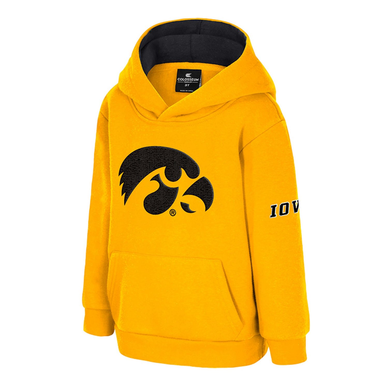 Toddler Colosseum Iowa Hawkeyes Big Logo Volume Fleece Pullover Hoodie - view number 2
