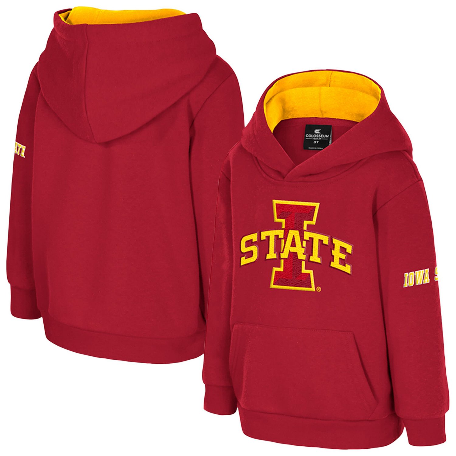 Toddler Colosseum Iowa State Cyclones Big Logo Volume Fleece Pullover Hoodie - view number 1