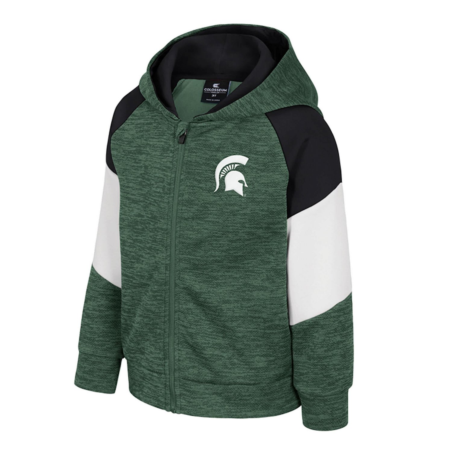 Toddler Colosseum Michigan State Spartans Spirit Hollow Full-Zip Hoodie - view number 2