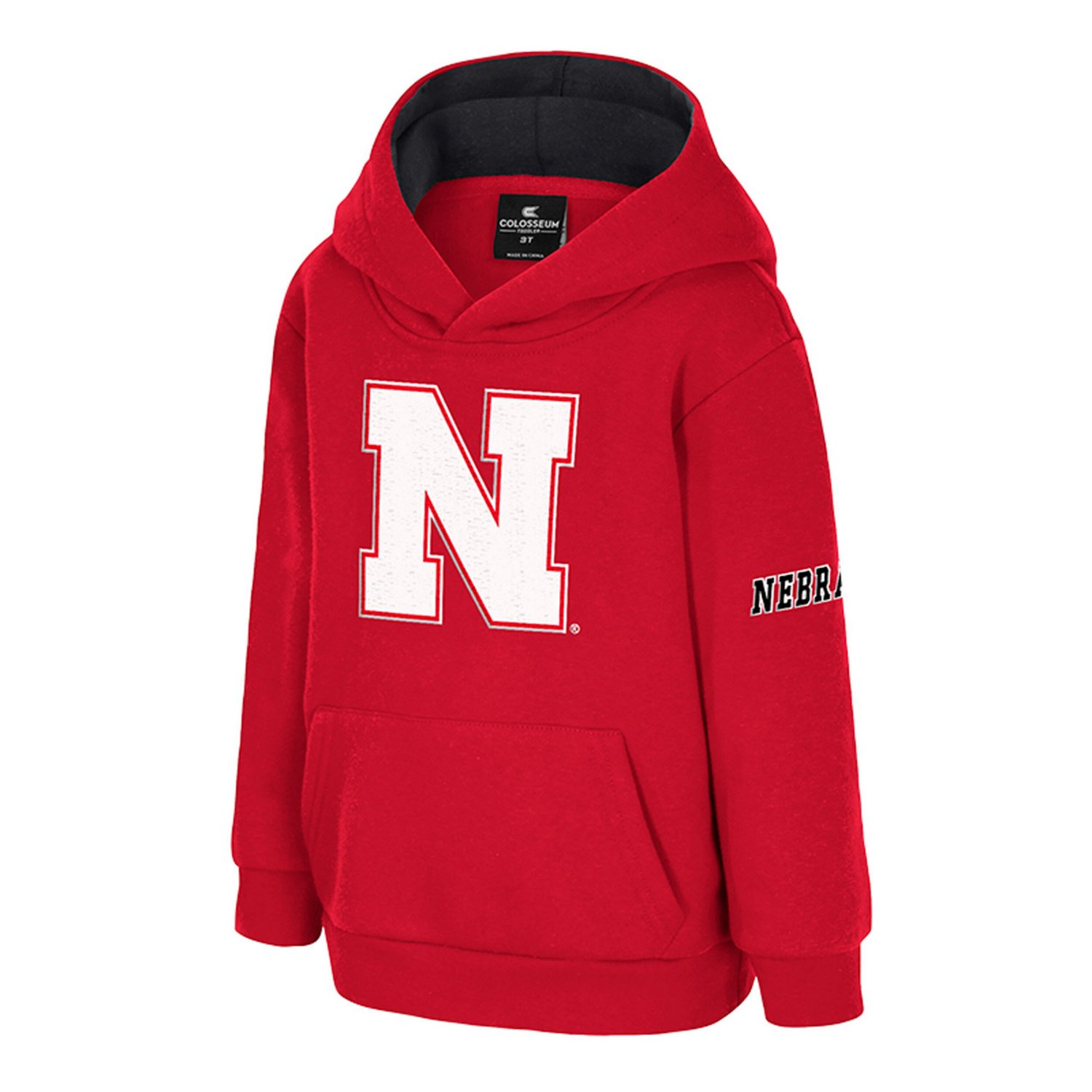 Toddler Colosseum Nebraska Huskers Big Logo Volume Fleece Pullover Hoodie - view number 2