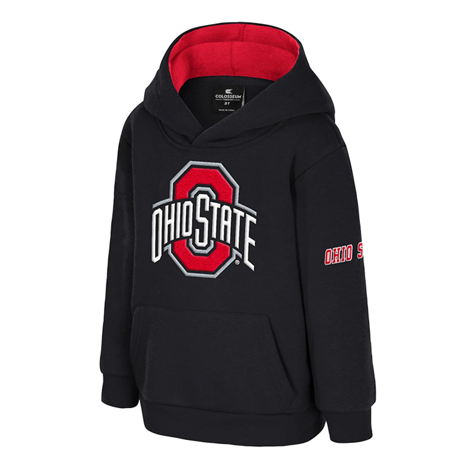Toddler Colosseum Ohio State Buckeyes Big Logo Volume Fleece Pullover Hoodie - view number 2