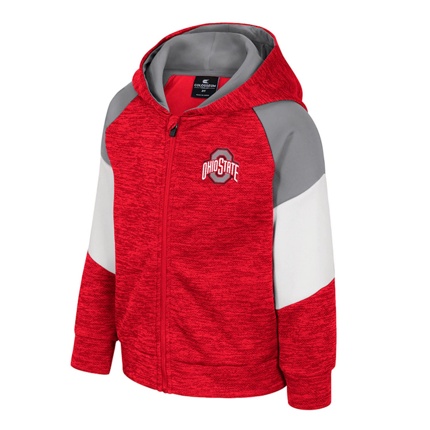 Toddler Colosseum Ohio State Buckeyes Spirit Hollow Full-Zip Hoodie - view number 2