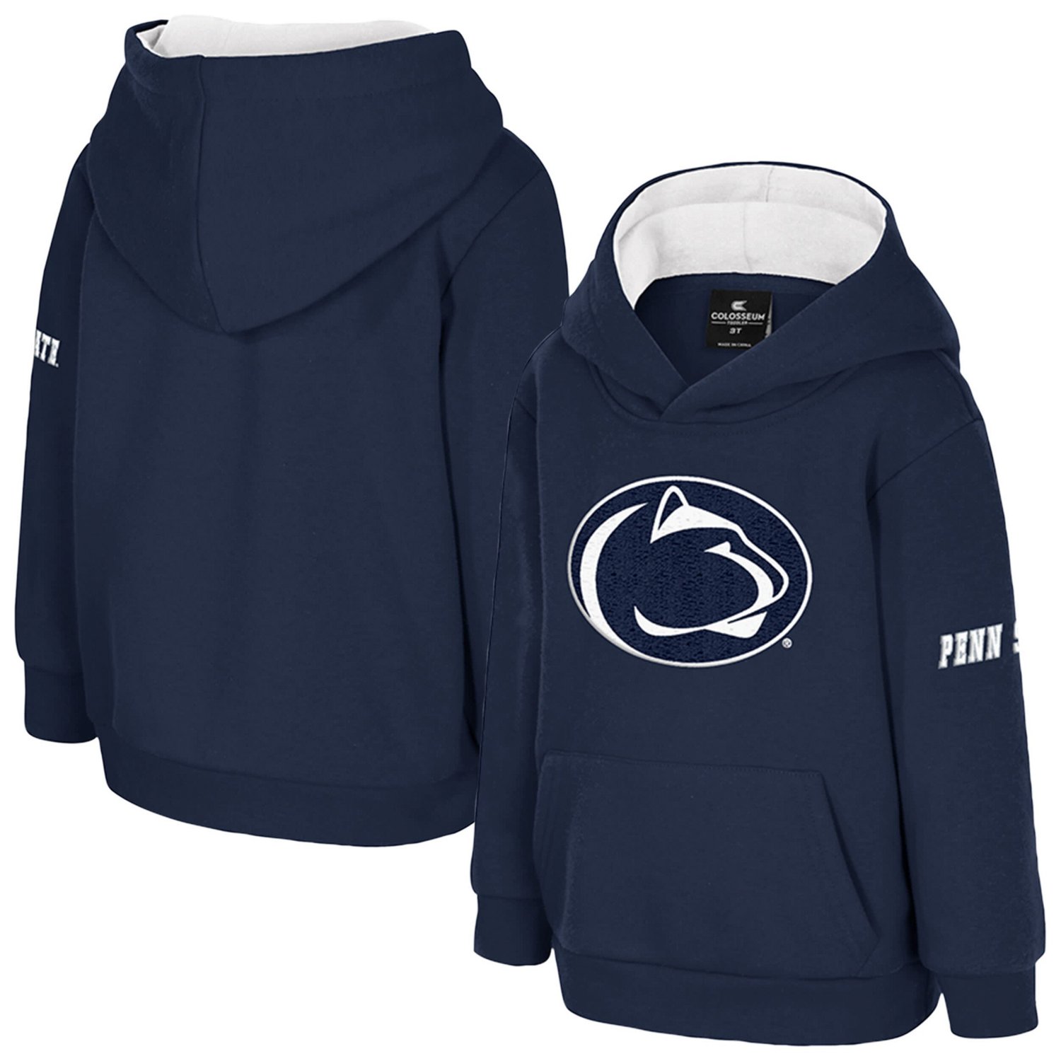 Toddler Colosseum Penn State Nittany Lions Big Logo Volume Fleece Pullover Hoodie