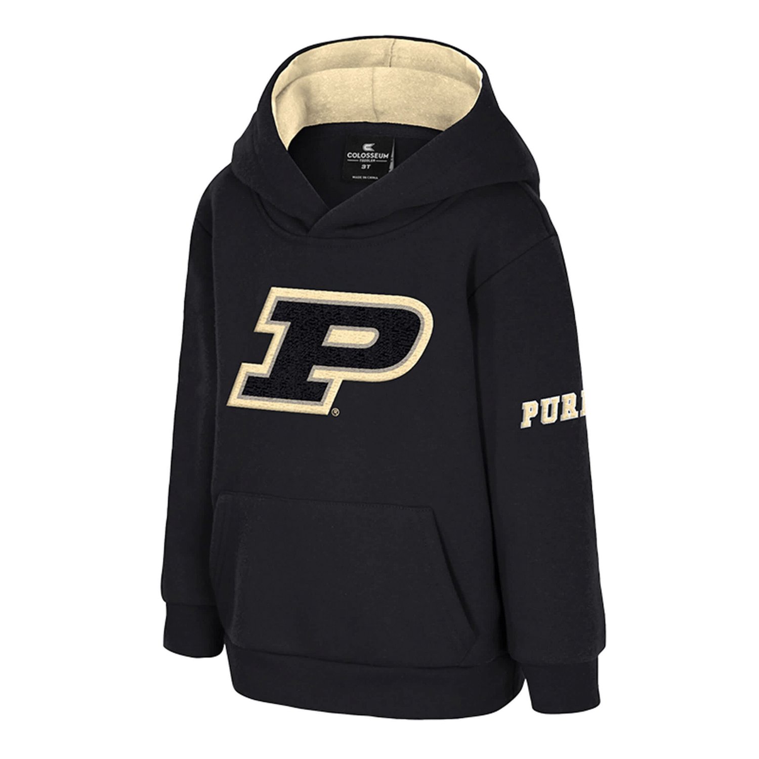 Toddler Colosseum Purdue Boilermakers Big Logo Volume Fleece Pullover Hoodie - view number 2
