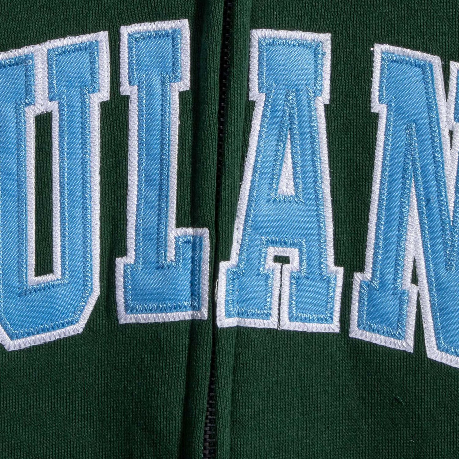 Tulane Wave Arched Name Full-Zip Hoodie - view number 3