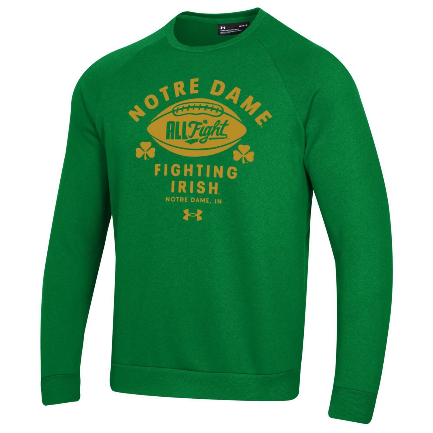 Under Armour Kelly Notre Dame Fighting Irish Football Rival Fleece Sweatshirt - view number 2