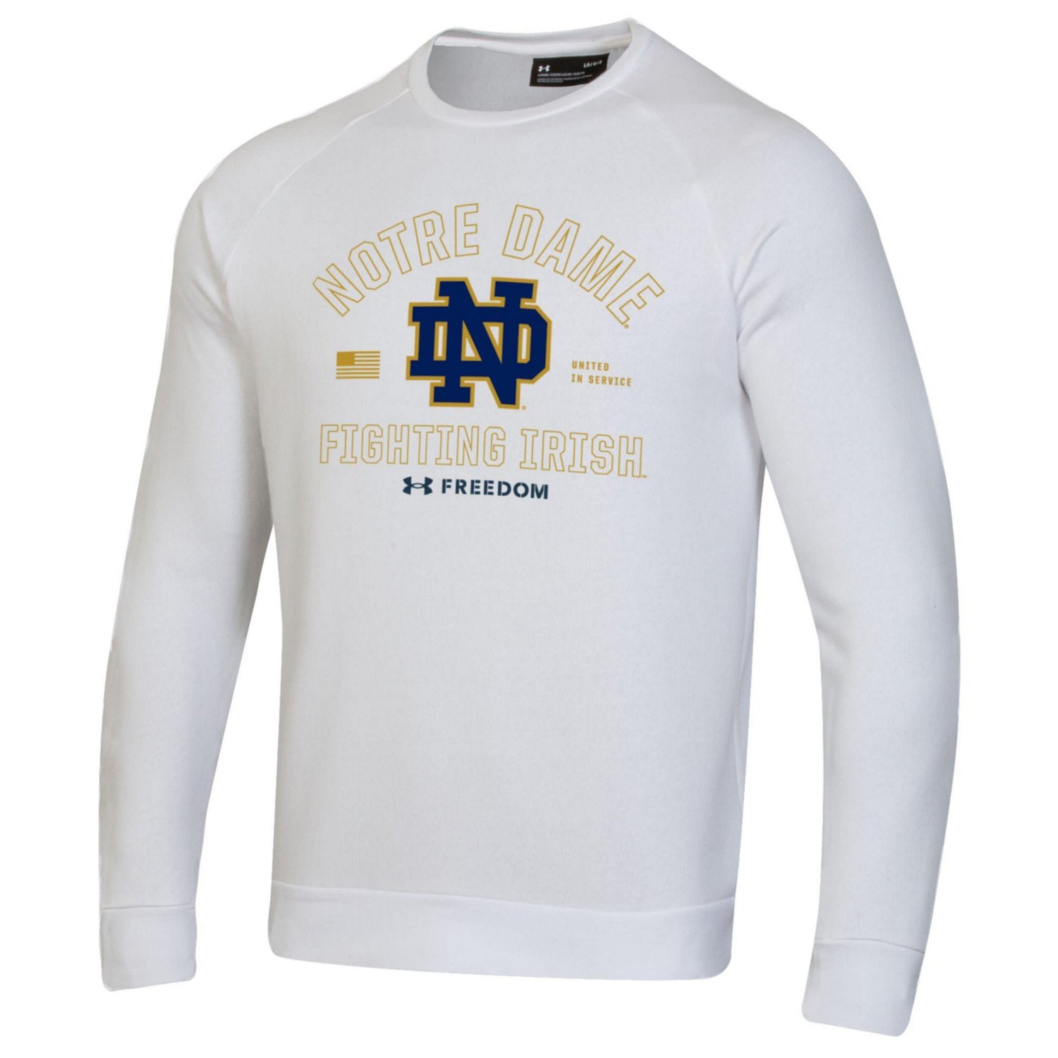 Under Armour Notre Dame Fighting Irish Freedom Rival Fleece Sweatshirt - view number 2