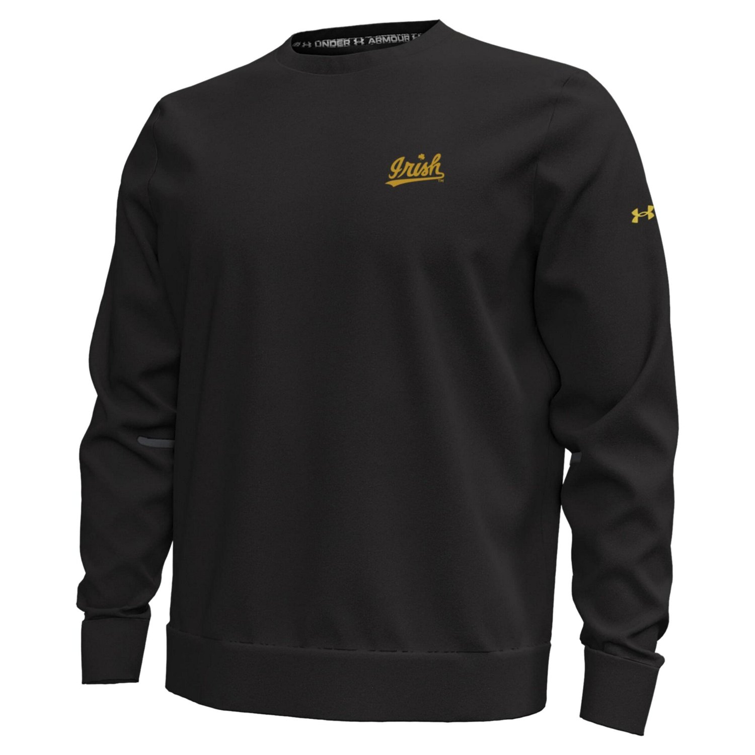 Under Armour Notre Dame Fighting Irish Metallic Tri-Blend Unstoppable Fleece Sweatshirt - view number 2