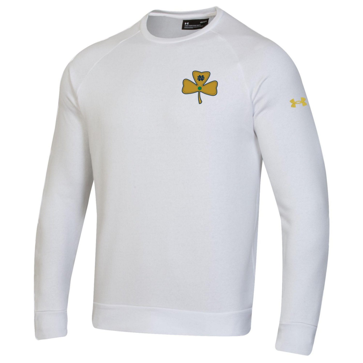 Under Armour Notre Dame Fighting Irish Shillelagh Clover Rival Fleece Sweatshirt - view number 2