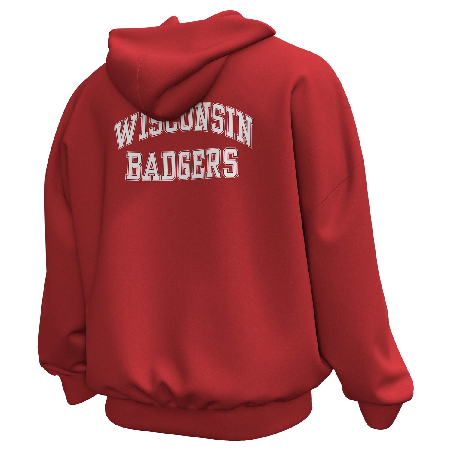 Under Armour Wisconsin Badgers Throwback Icon Fleece Pullover Hoodie - view number 3