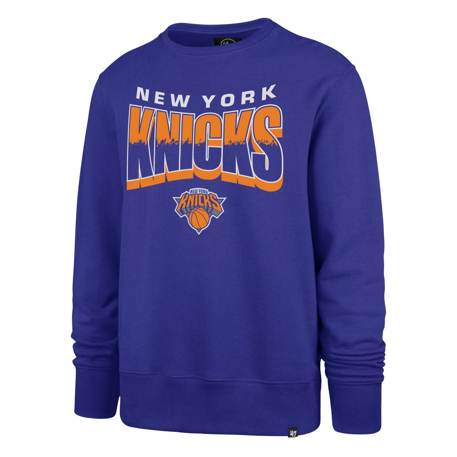 Unisex '47 New York Knicks Brush By Headline Crewneck Sweatshirt - view number 2
