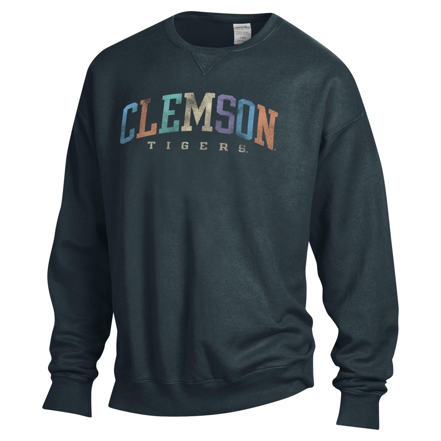 Unisex ComfortWash Clemson Tigers Oversized Pullover Sweatshirt                                                                  - view number 2